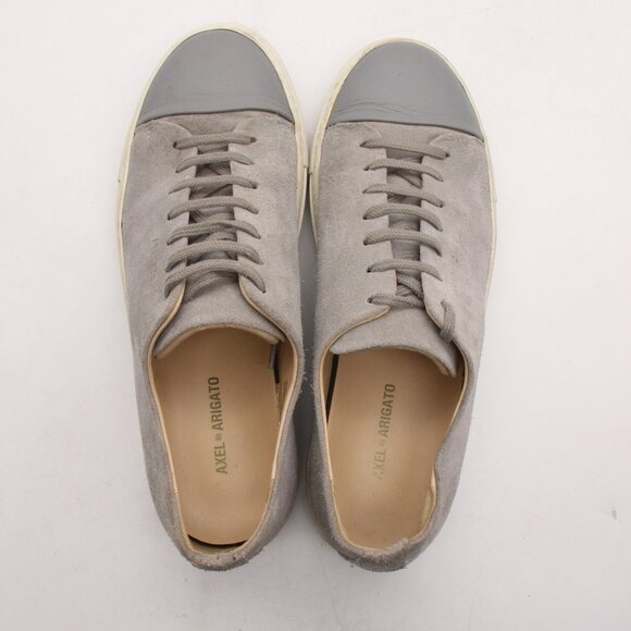 Axel Arigato Gray Leather Sneakers Men's Size US 7.5 Casual Shoes Lace Up - Picture 9 of 11
